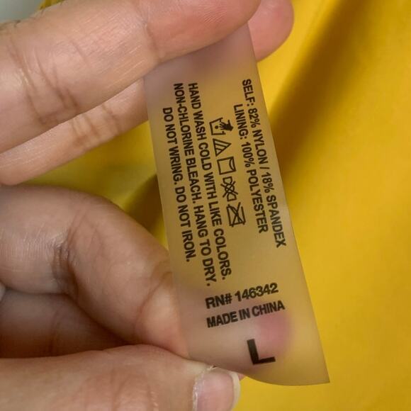 Catherine Malandrino Women’s One Piece Swimsuit with Side Ruching‎ Yolk Yellow - Picture 5 of 5